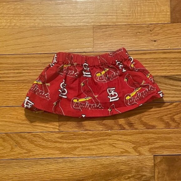 Girls 3 Month St. Louis Cardinals (STL) Onesie with Skirt - Picture 5 of 5
